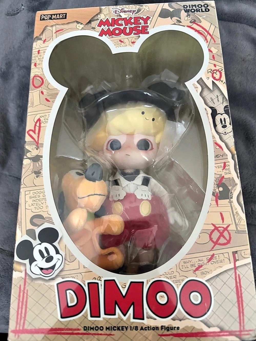 Dimoo Mickey Mouse 1/8 action figure. Super cute! 🥰